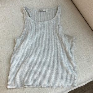Cotton -On grey ribbed tank top